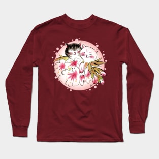 Blossom cats lover Long Sleeve T-Shirt